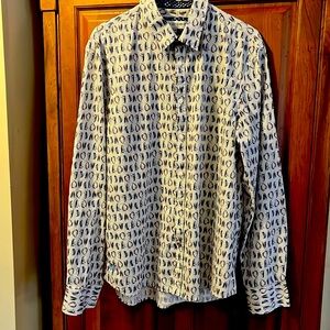 John Lennon size XL long sleeved shirt in 200% cotton excellent condition